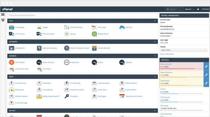 cPanel para Linux - CanarCloud